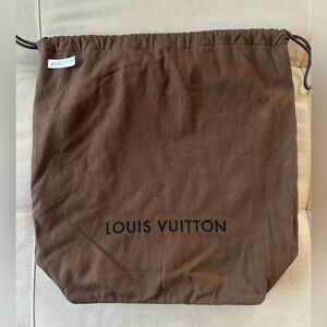 Louis Vuitton Authentic Lined Drawstring Dust Bag - Medium 15.5” x 14” x 5.25”